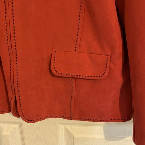 Alfred Dunner Portobello Road Jacket 12 Rose, Size 16P - Picture 3 of 7